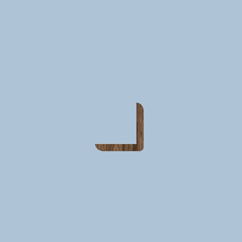 Hoeklat - 15 x 15 mm