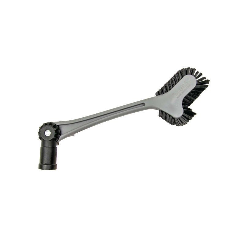 Plintenborstel + telescoopsteel - met telescoopsteel