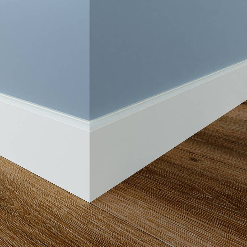Kraal plint - 18 x 140 mm - Gegrond