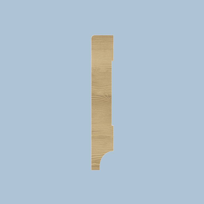 Gladde Plint - 15 x 90 mm - RAL 9010