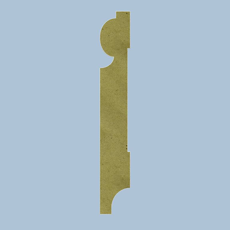Sier Plint - 18 x 90 mm