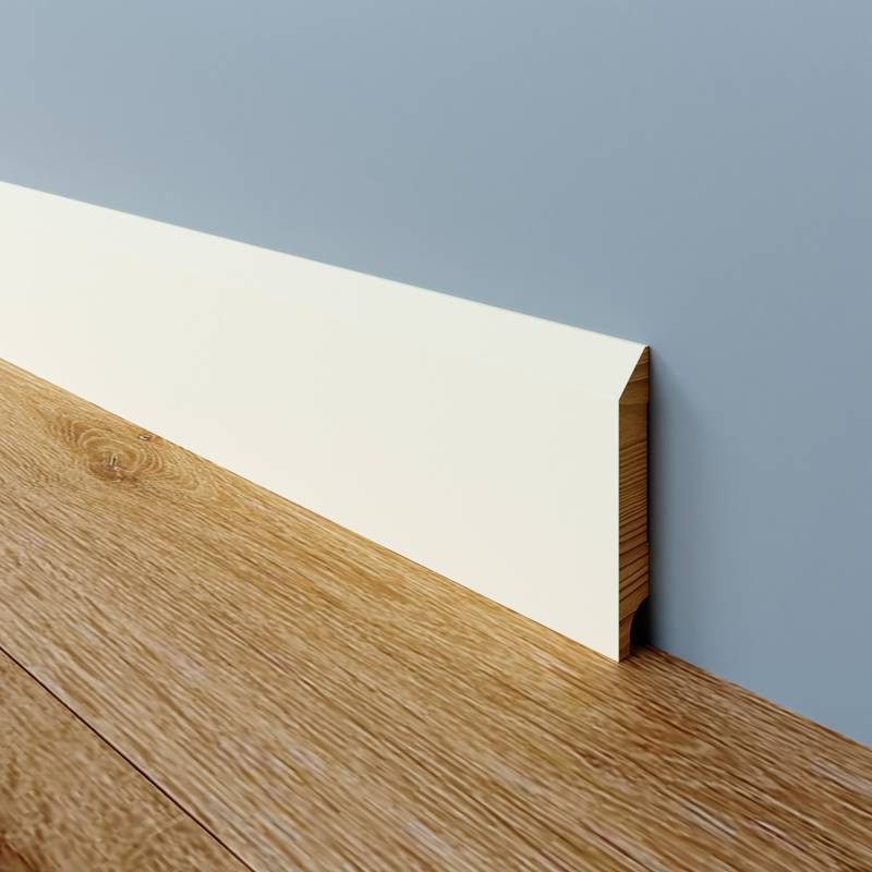 Moderne Plint - 15 x 120 mm - RAL 9010