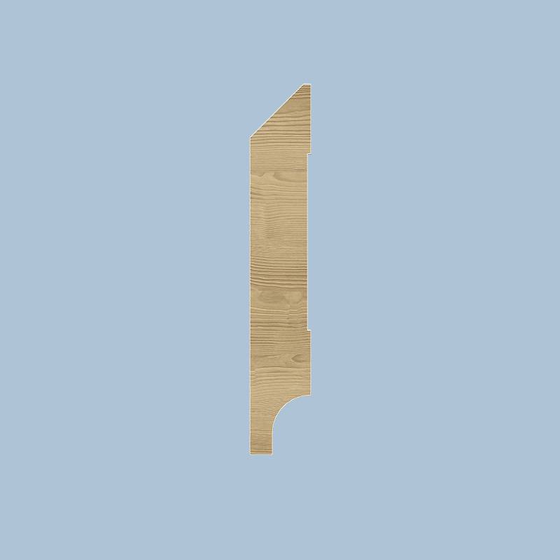 Moderne Plint - 15 x 120 mm - RAL 9010