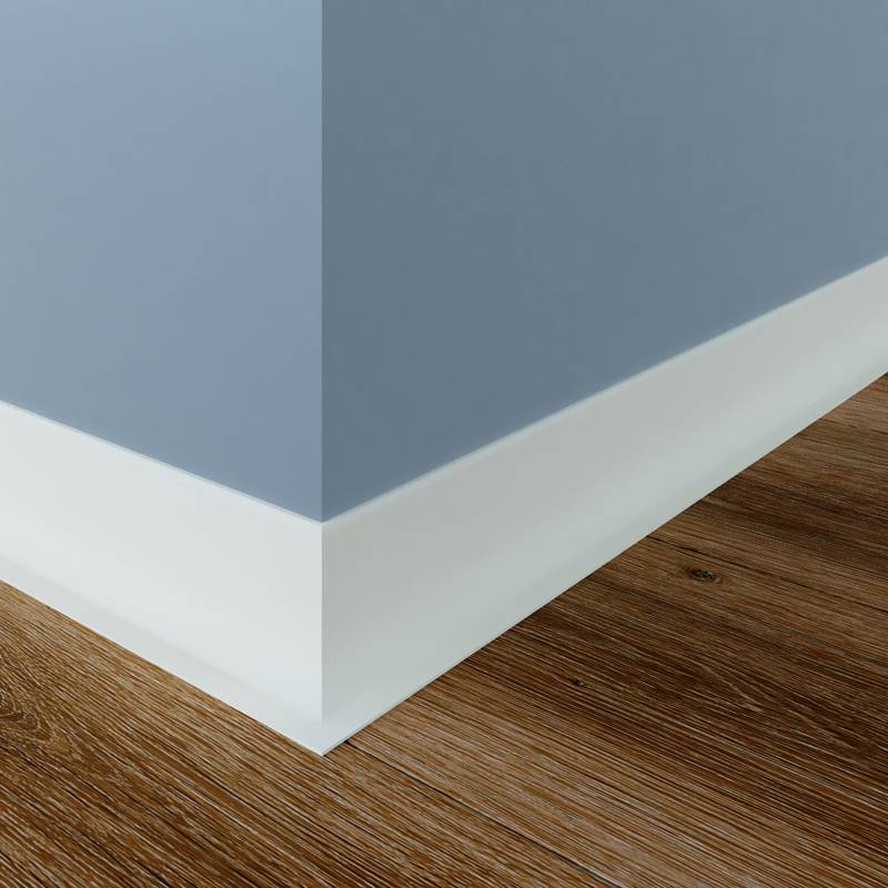 PVC Plint Wit (RAL 9003) - 20 x 60 mm -  Wit
