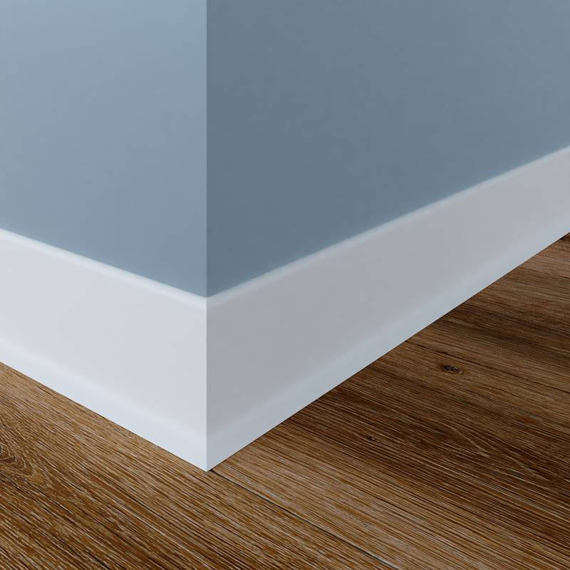 Polyblend Plint - 15 x 60 mm -  Wit
