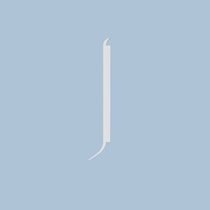 Polyblend Plint - 15 x 60 mm -  Wit