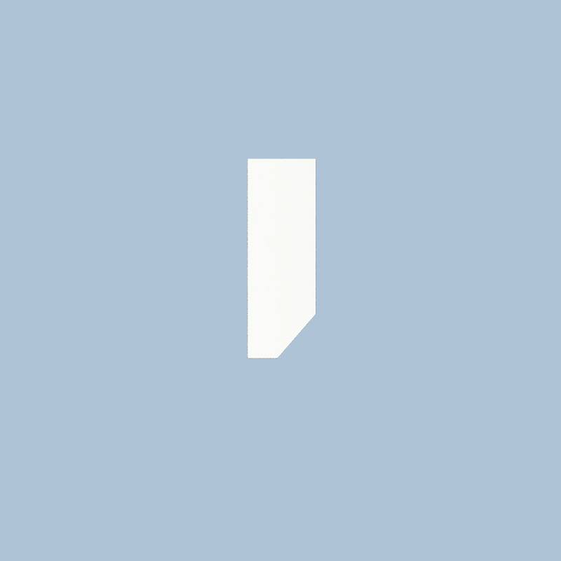 Nmc Plint Nevio - 13 x 38 mm -  Wit